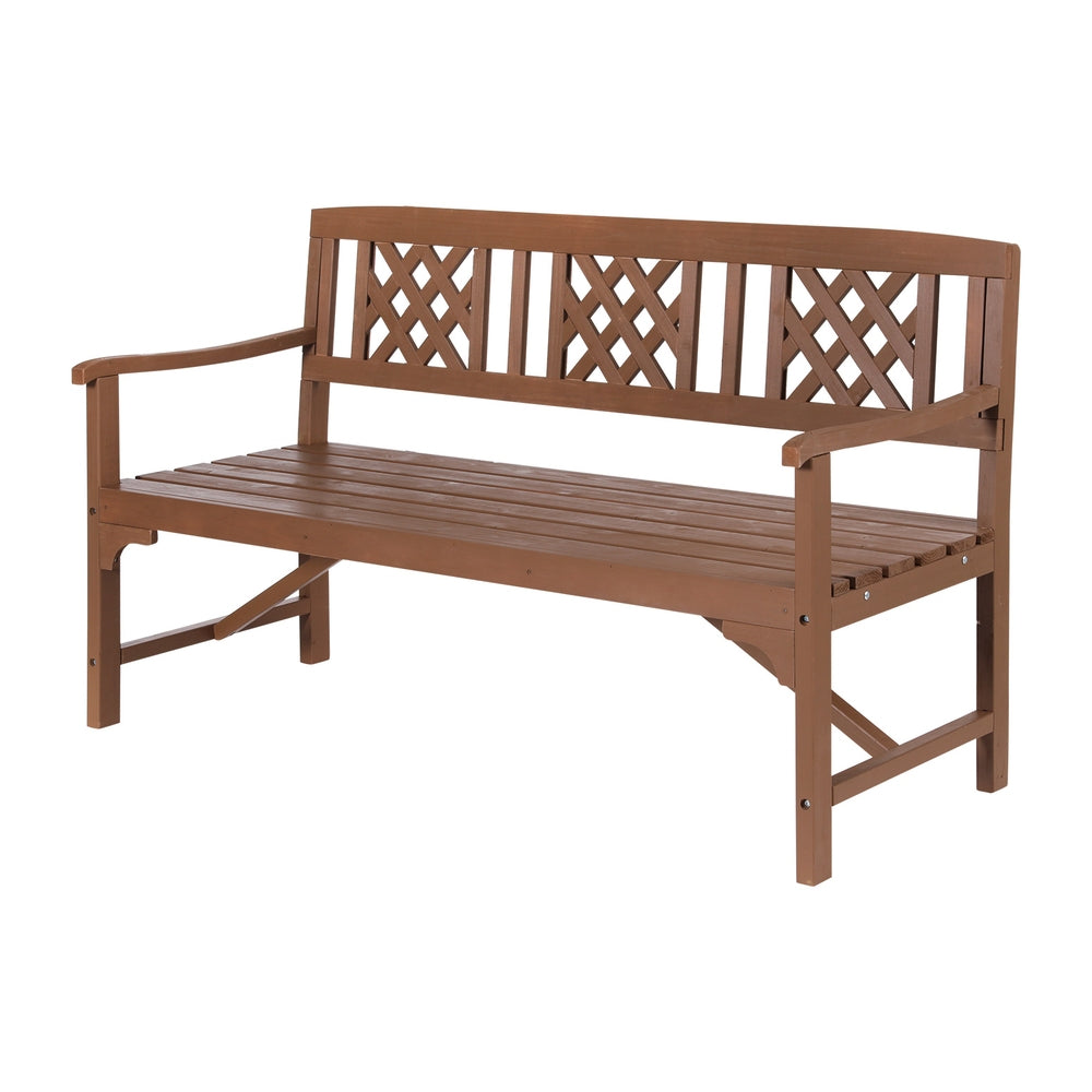 Gardeon Outdoor Garden Bench Wooden Chair Seat Patio Furniture Loung