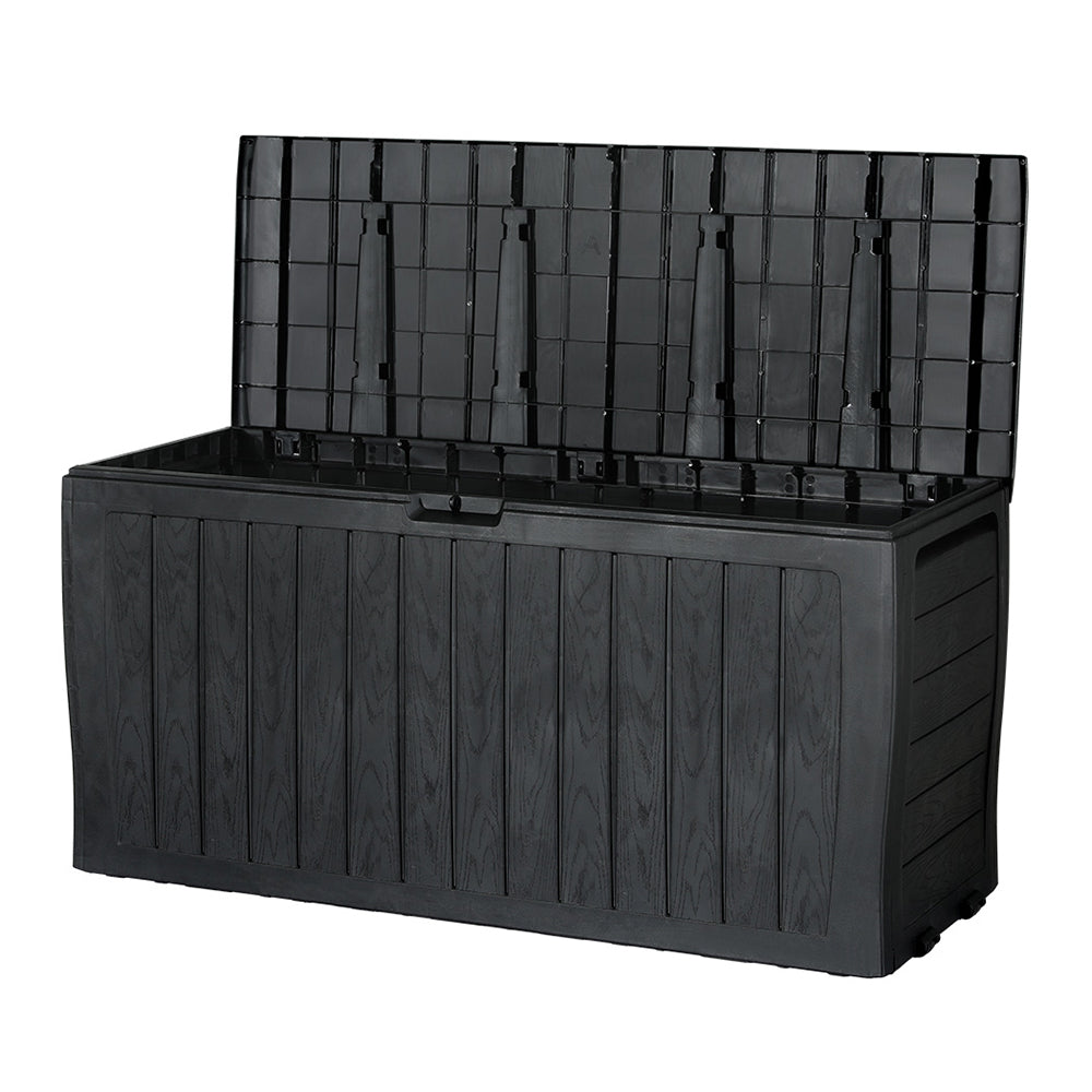 Gardeon Outdoor Storage Box 220l Lockable Organiser Garden Deck Toy Sh 