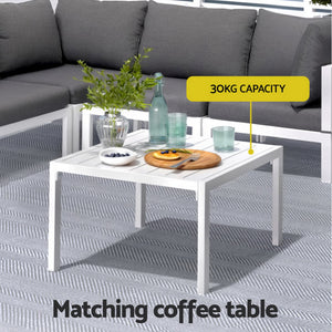 Gardeon 6PCS Outdoor Sofa Set Aluminium Table and Chairs Lounge Patio Furniture
