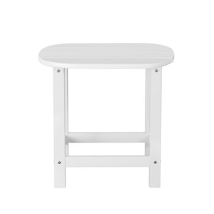 Gardeon Outdoor Coffee Side Table HDPE Desk Patio Furniture Camping Garden White