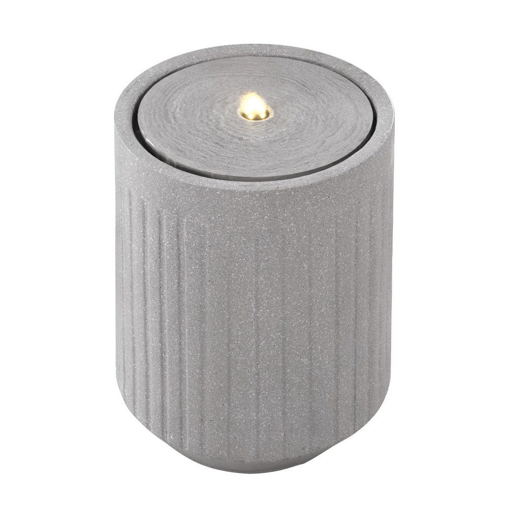 1x Gardeon Solar Fountain Water Feature Outdoor Fountain LED Lights Beige