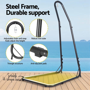 Gardeon Hammock Cushion Chair with Heavy Duty Steel Stand