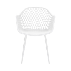 Gardeon 4PC Outdoor Dining Chairs PP Lounge Chair Patio Furniture Garden White