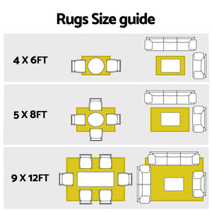 Gardeon Outdoor Rugs 152x244cm Large Carpet Reversible Area Mat PP Dual-Sided Patio Rug Greek Key