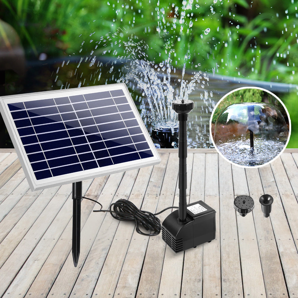 Gardeon Solar Pond Pump Powered Water Fountain Outdoor Submersible Filter 6.6FT