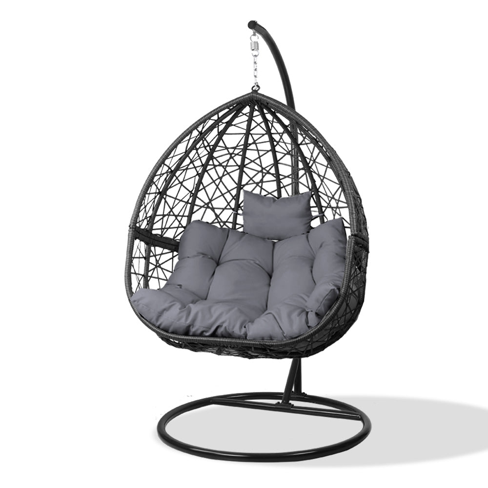 Gardeon Outdoor Hanging Swing Chair - Black